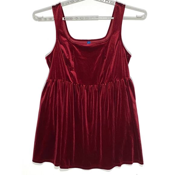 Old Navy Fit & Flare Velvet Mini Dress 3X Romantic Whimsigoth Emo Vampire NYE - Picture 1 of 7